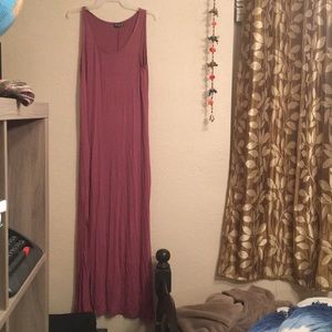 Soft lilac maxi dress